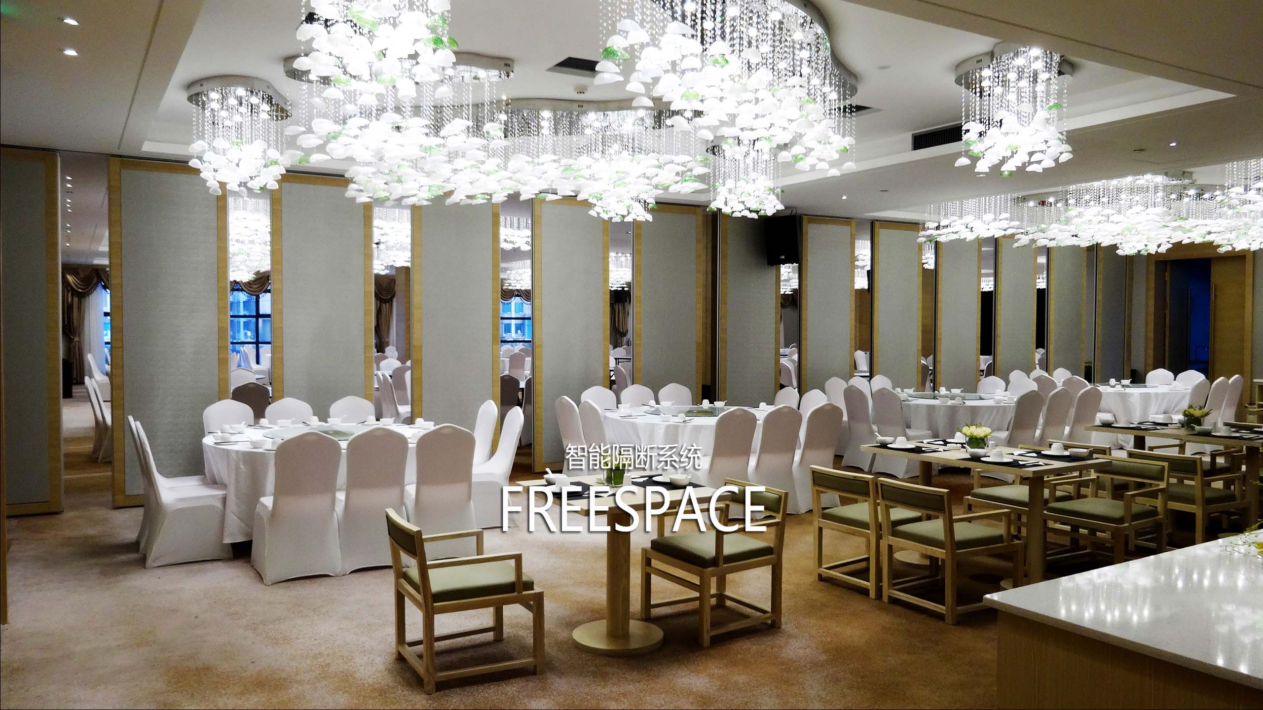 半自动活动隔断